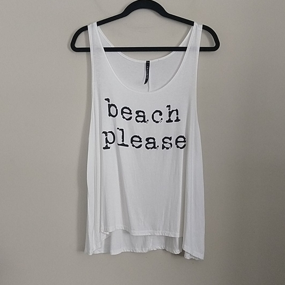 Triumph Tops - Triumph "Beach Please" Graphic Tank Top Large